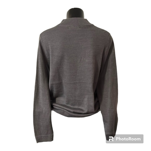 NWOT | High Neck Long Sleeve Pull Over Sweater | Grey | Alia | Woman’s XL - Picture 2 of 4